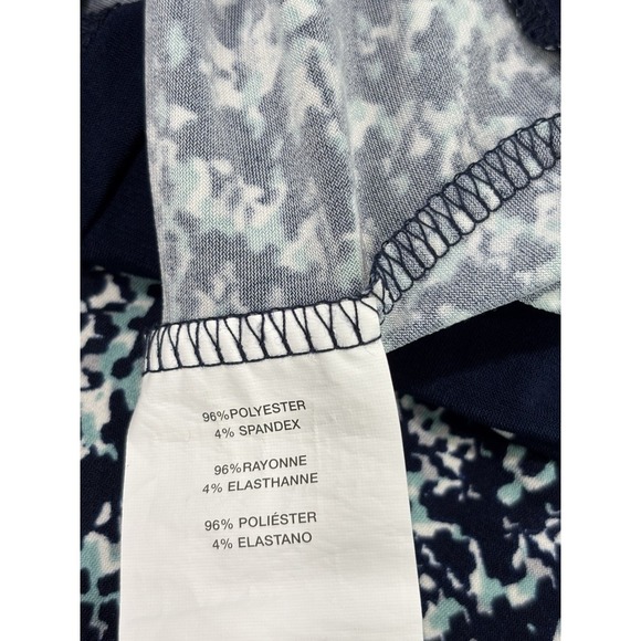 Motherhood Maternity Navy Teal Sheath Dress W/Adjustable Tie Waist Size Large - Picture 9 of 11